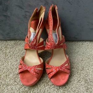 Light pink suede Jimmy Choo USED!